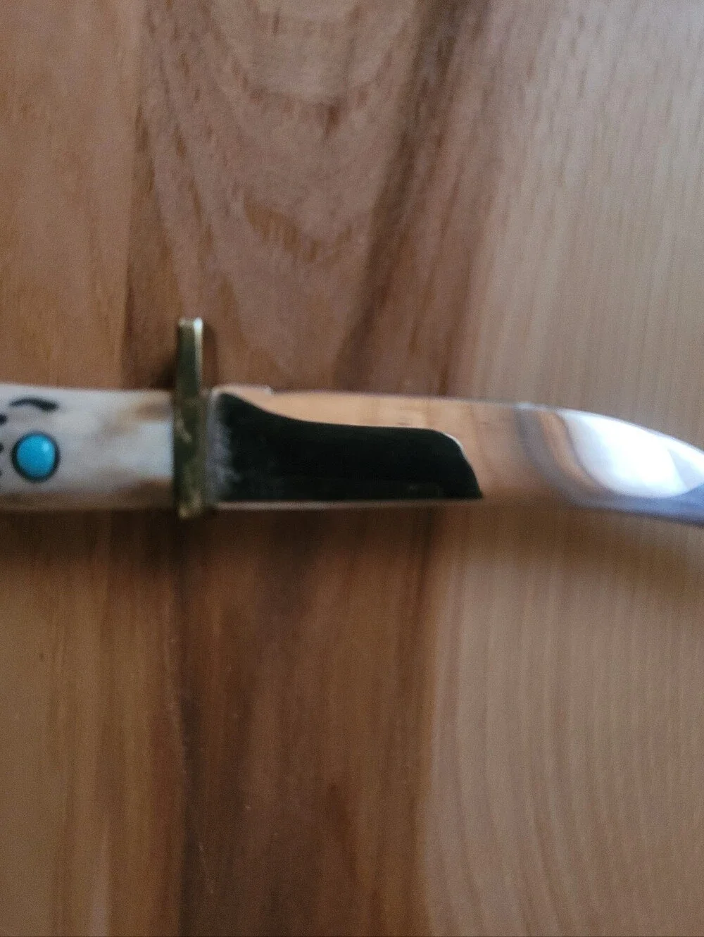 Handmade Antler Handle Knife Made By Award Winning Artist Ted Miller.